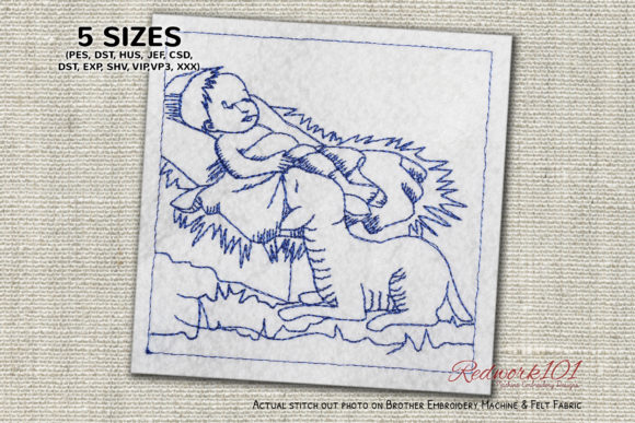 Baby Jesus with Sheep Embroidery Design Review