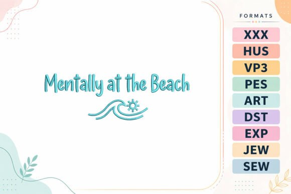 Beach Vacation Summer Quote Embroidery Review