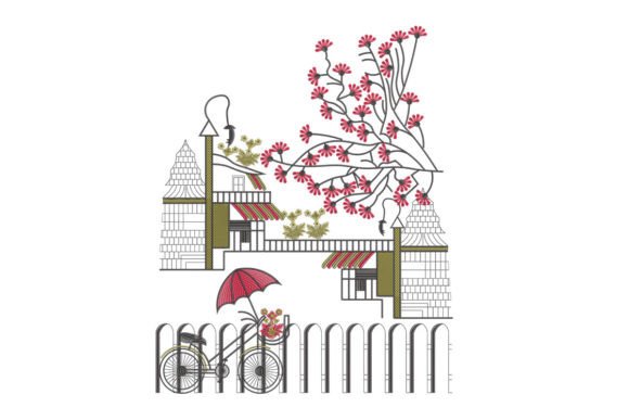 Bicycle in Floral Street Embroidery Review