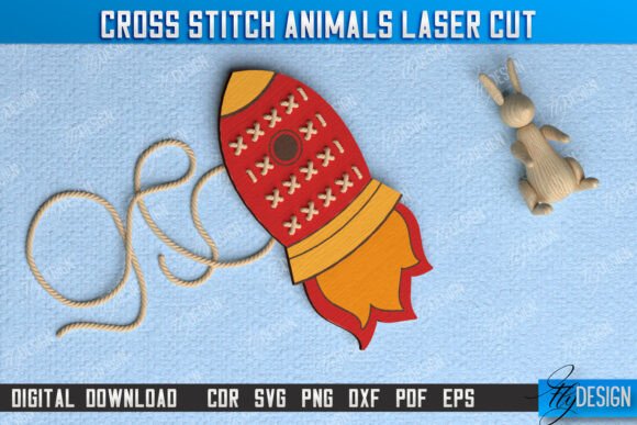 Cross Stitch Rocket Montessori Lacing