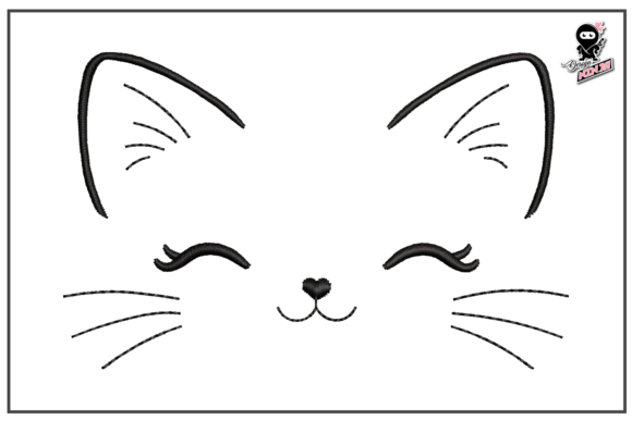 Cute Cat Embroidery Design Review