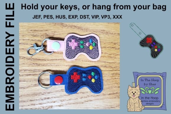Game Controller Key Fob Embroidery Review