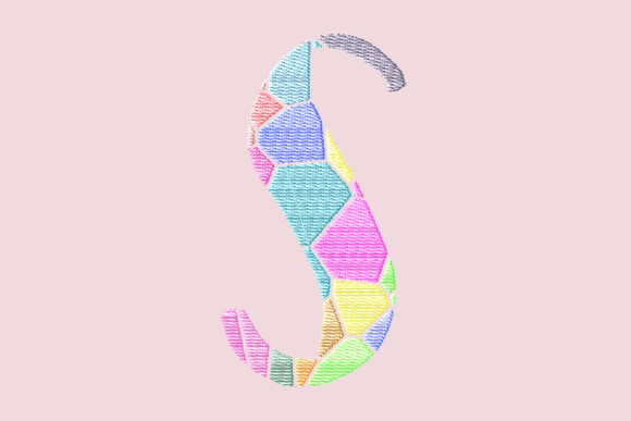 Monogram S Mosaic: A Beautiful Embroidery Design for Personalized Gifts