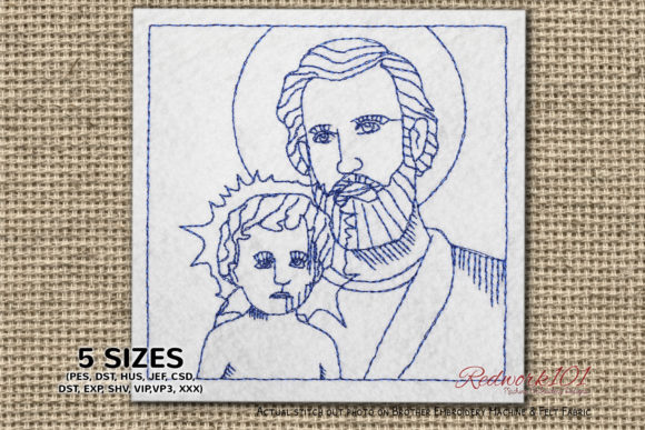 Nativity Scene Embroidery for Christmas