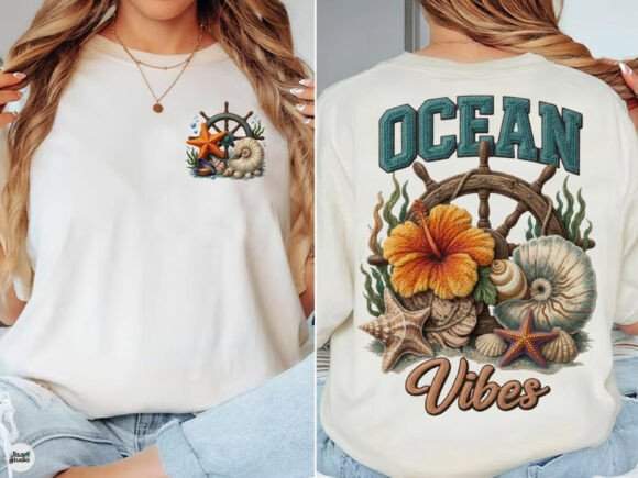 Ocean Vibes Beach Summer Embroidery PNG Review