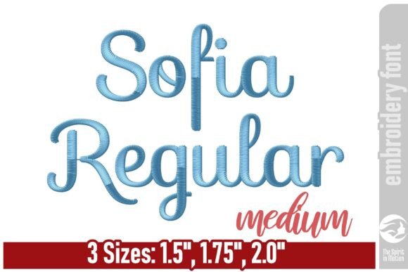 Sofia Regular Embroidery Font - Medium Review for Seasonal Projects